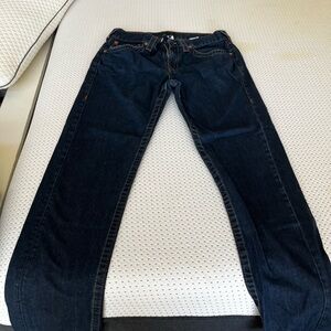 Men’s True Religion flap relaxed skinny jeans